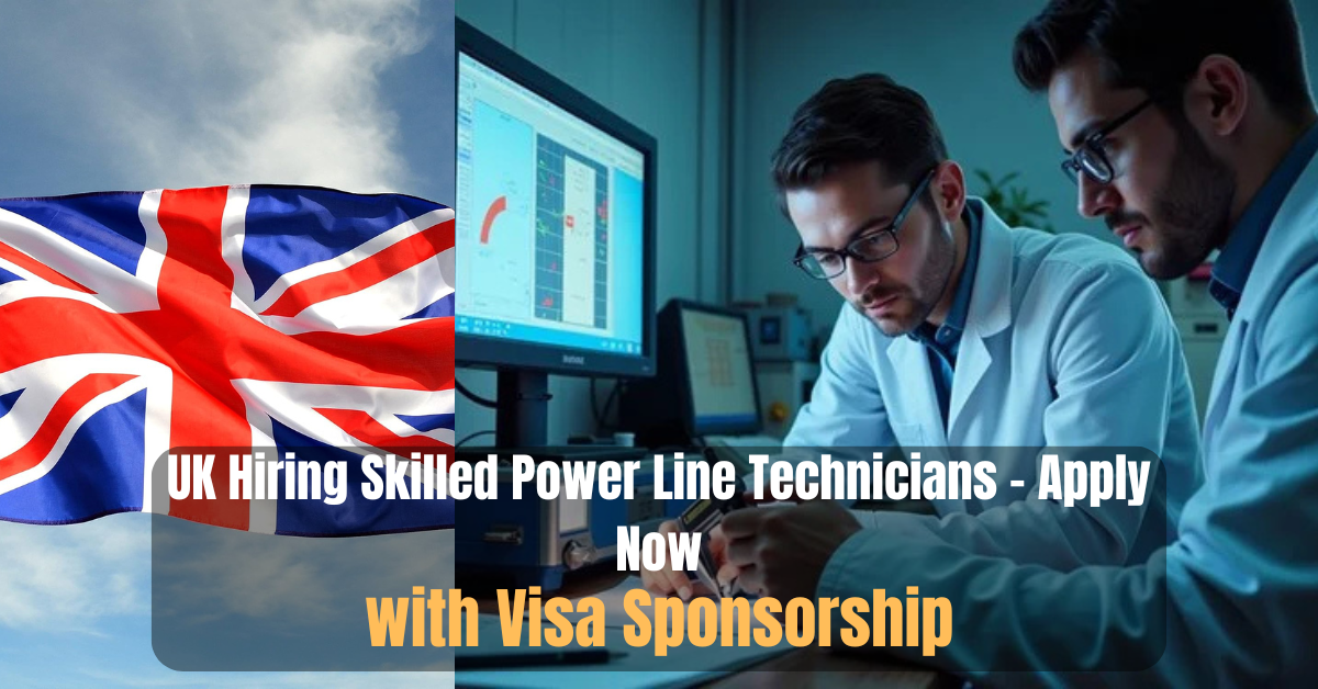 UK Hiring Skilled Power Line Technicians – Apply Now with Visa Sponsorship