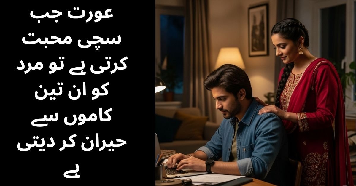 عورت جب سچی محبت کرتی ہے تو مرد کو ان تین کاموں سے حیران کر دیتی ہے